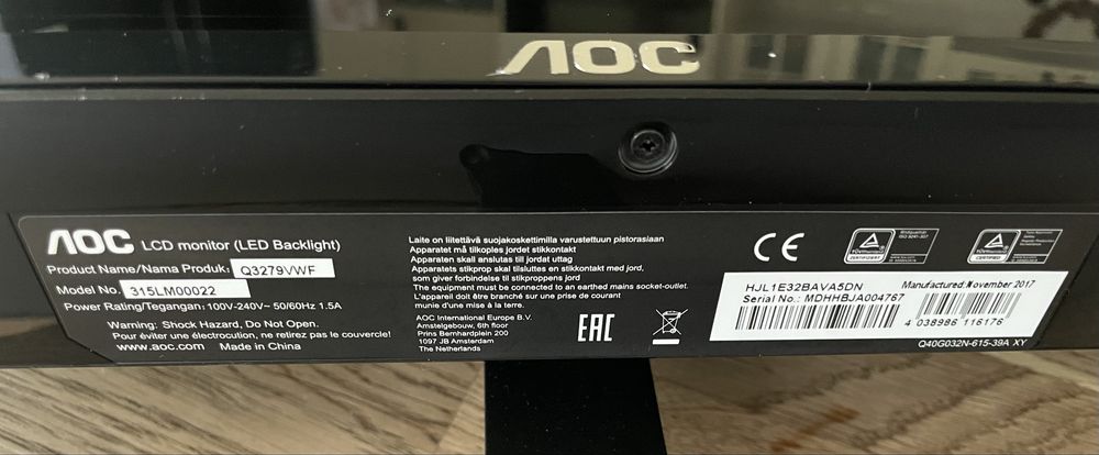 Monitor AOC Lcd led backlight
