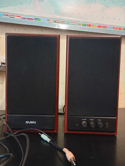 Акустична система SVEN SPS-702, колонки 2.0, 40 Вт