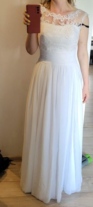 Suknia ślubna Elizabeth Passion uszkodzony wierzchni muślin