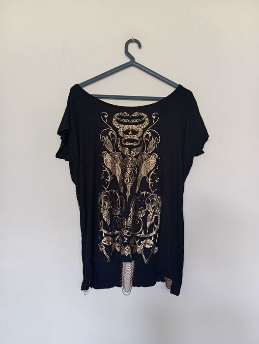 T-shirt preta Sahoco