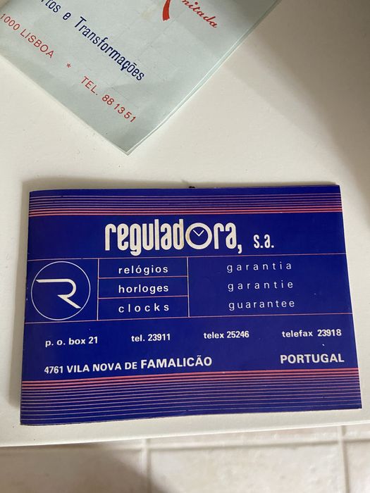 Relógio de Mesa Antigo Reguladora