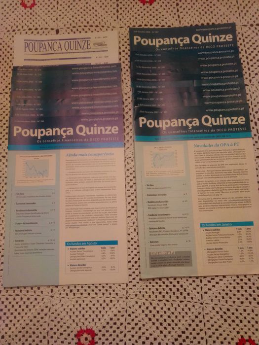 Revistas Poupança Quinze antigas