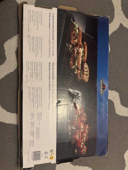 Oryginalna, dwustronna płyta żeliwna emaliowana Napoleon (model 56426)