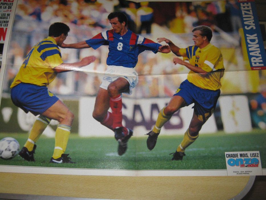 5 Posteres Futebol França Sauzee/PSG Nantes/Paille