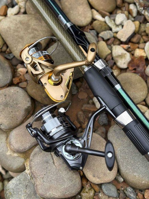 Спиннинг телескоп Навигатор 2.1-3.9м + катушка 3000-6000 шпуля метал