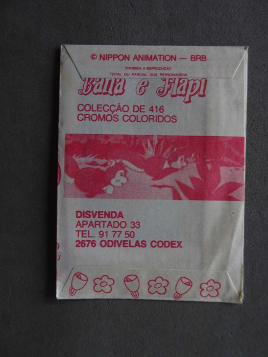 Carteira de cromos fechada Bana e Flapi - Disvenda (rosa)
