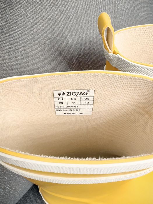 Kalosze, gumiaki dziecięce ZigZag roz. 29, jak nowe, 19cm