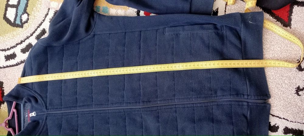 Bluza meska, ze stójką, xl, granatowa, na zamek