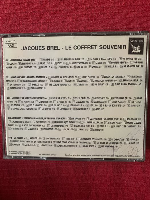 Jacques Brel - 5 CDs