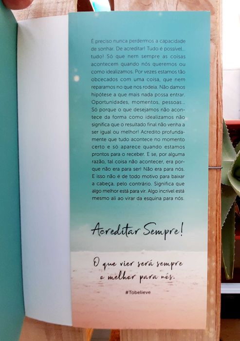 Livro "Tudo é Possível * Acredita" - Márcia d'Orey (Portes Incluídos)