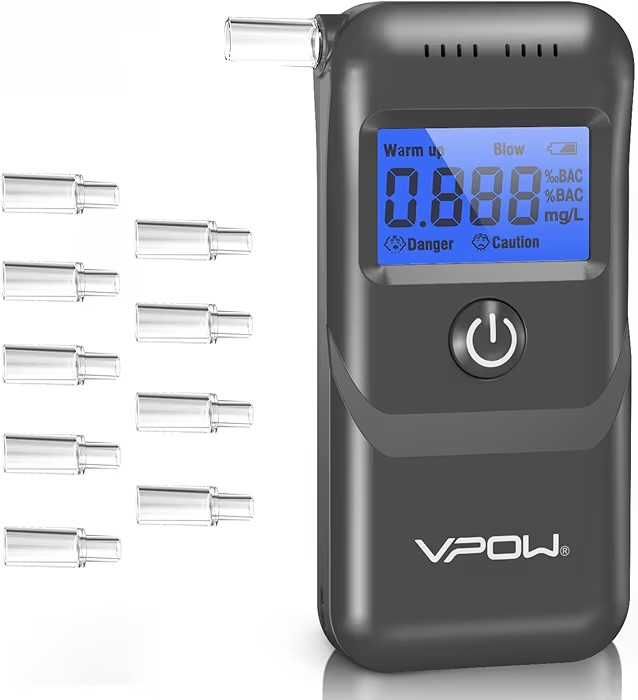 Alkomat Osobisty VPOW AT2700 | Cyfrowy Ekran LCD + Ustniki