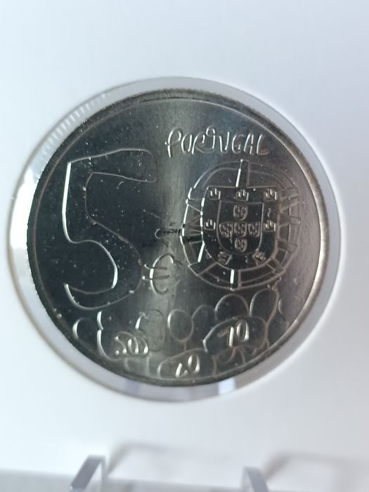 Moeda 5€ Portugal 2024 - O Conhecimento RARA
