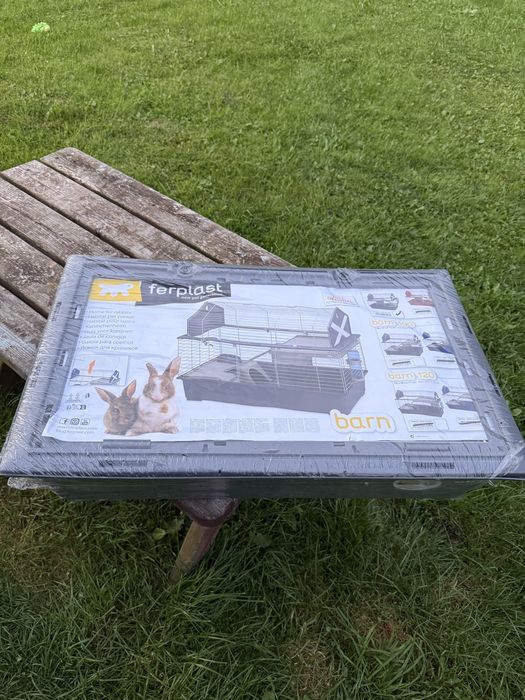 Nowa klatka dla królików Ferplast Barn 80 szara