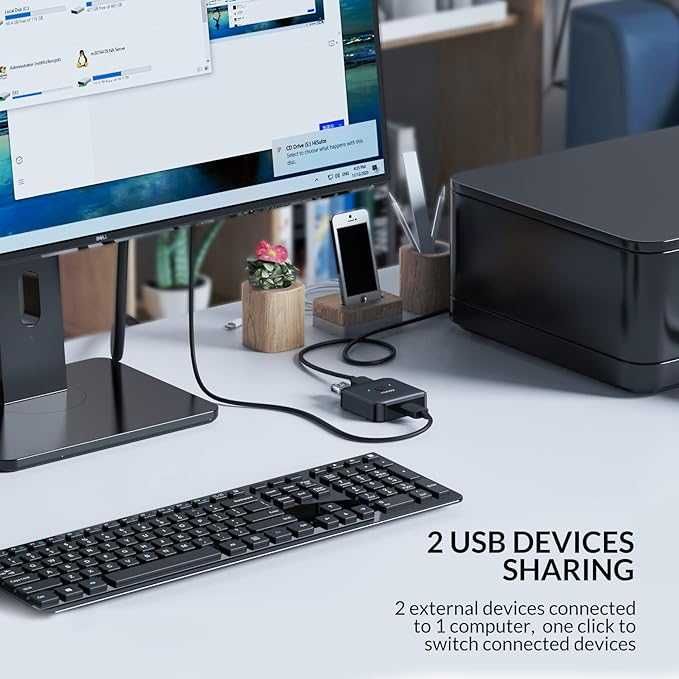 iDsonix USB 3.0 przełącznik, 2 w 1 switch USB