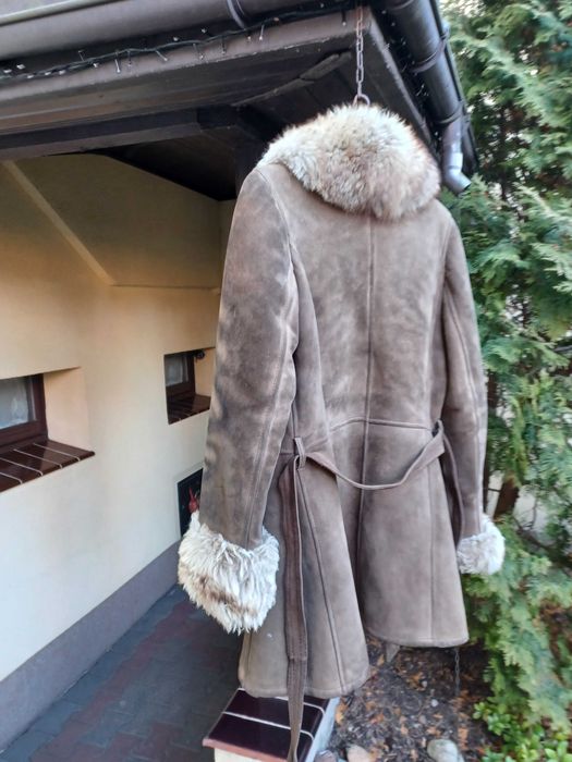 Kożuch damski krótki PRL rozmiar M