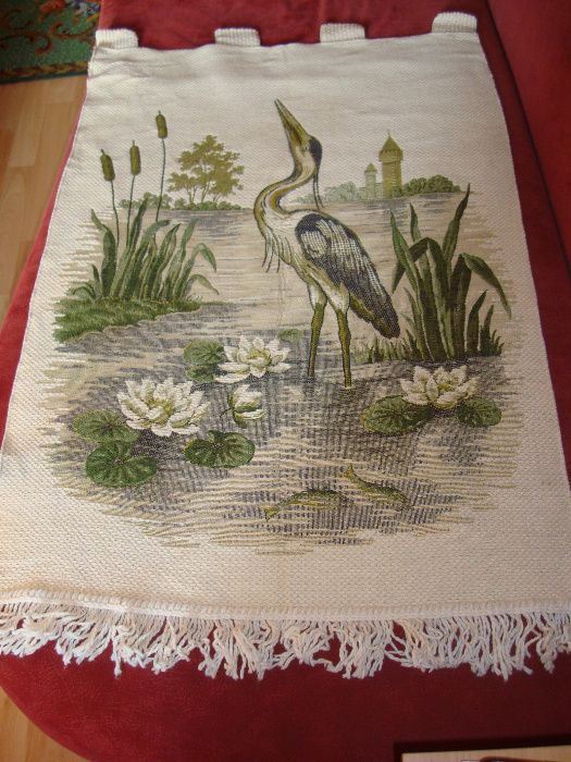 Панно цапля на стену