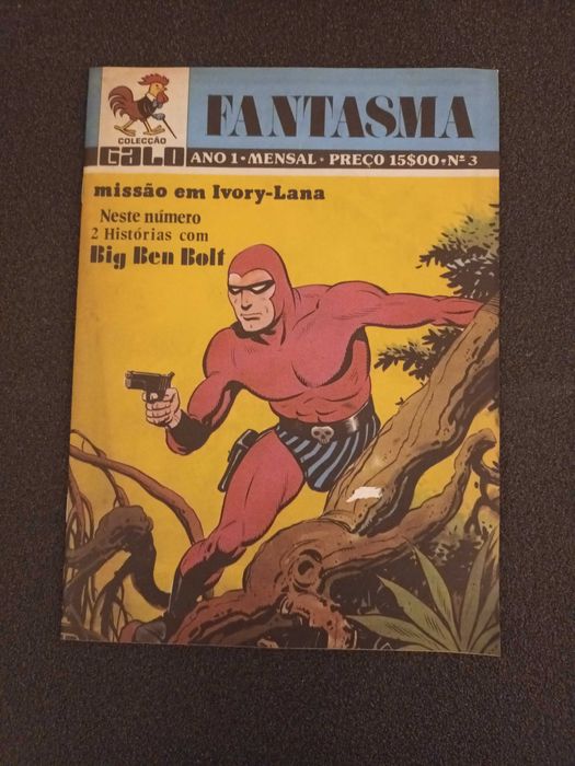 Lote 4 revista Major Alvega, Fantasma, Mosquito, Mundo de Aventuras.