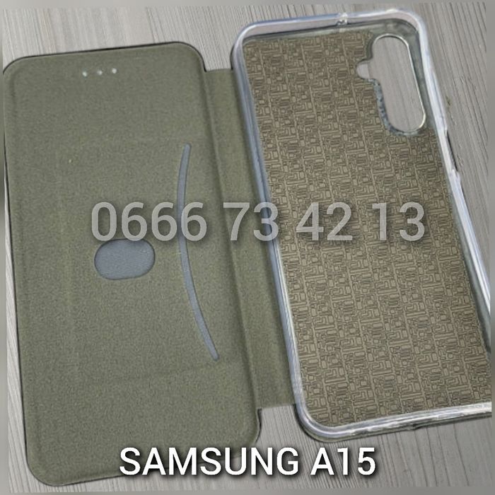 Чехол книжка на Samsung A12 A14 A15 кожаный чохол книжка шкіряний
