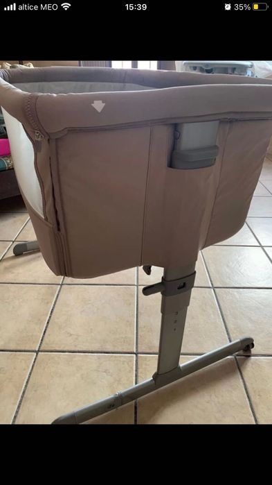 Berço Chicco Co-Sleeping Next2Me Dove Grey Usado como Novo