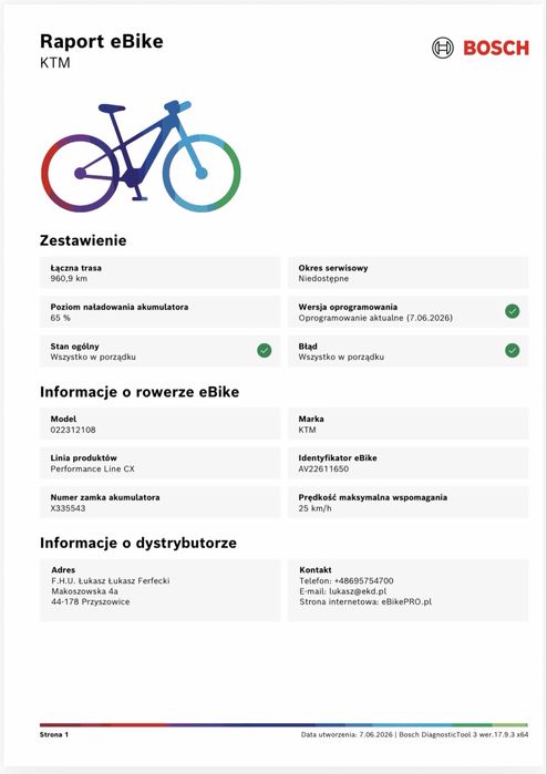 Raty 0%, 12m-cy gw. KTM (L) MACINA LYCAN 771, CX4 750Wh, 960km [760]