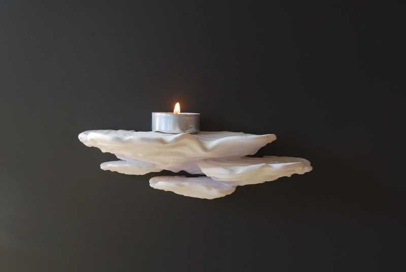 mini półka, Świecznik, tealight, grzyb, huba