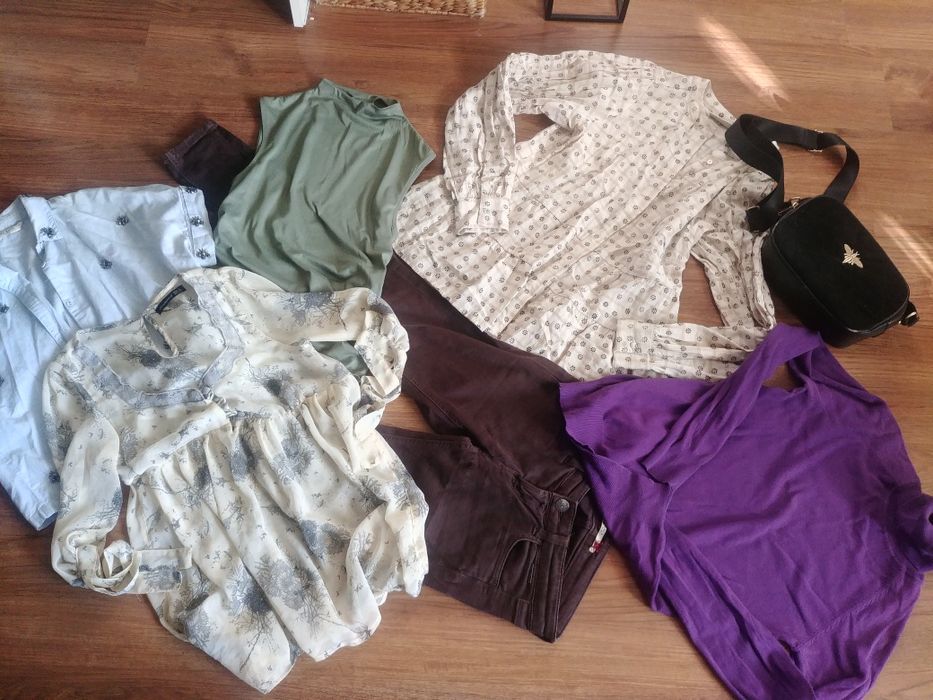 Zestaw ubrań damskich Zara itp.