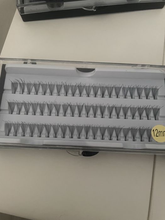 Sztuczne rzęsy kępki 12mm 14mm