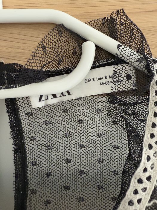 Koronkowa sukienka zara  boho falbanki