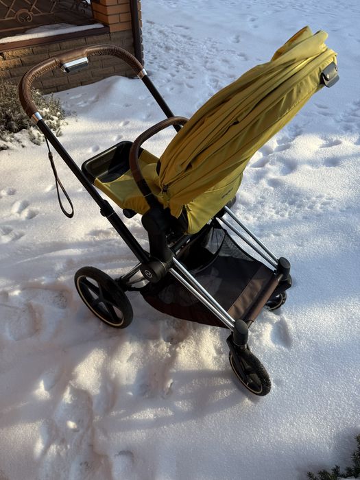 Коляска cybex priam (шасси + прогулочный блок), лимитированный цвет