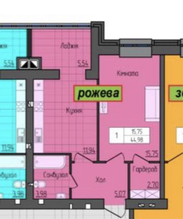 Продаж 1 кімнатної квартири