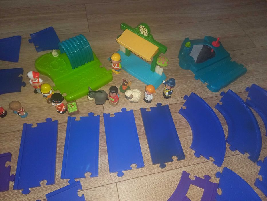 Залізна дорога ELC Железная дорога фигурки животные машинки поезд