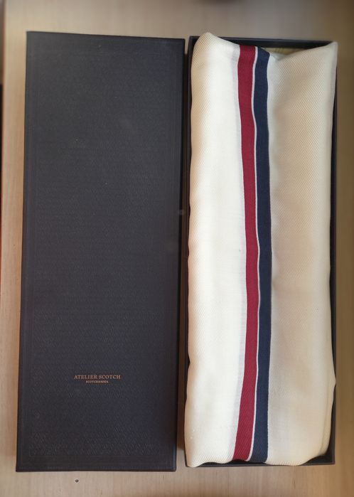 Шаль, шарф, палантин брендовий,: вовна та шовк scotch atelier