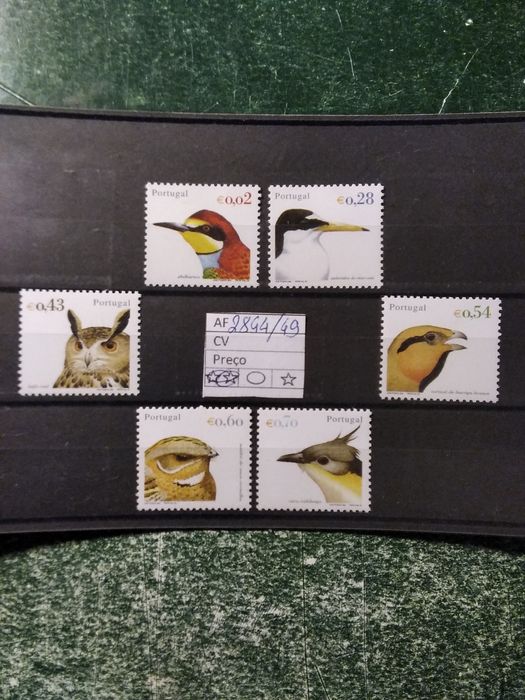 2002 Aves De Portugal 3° Grupo MNH **