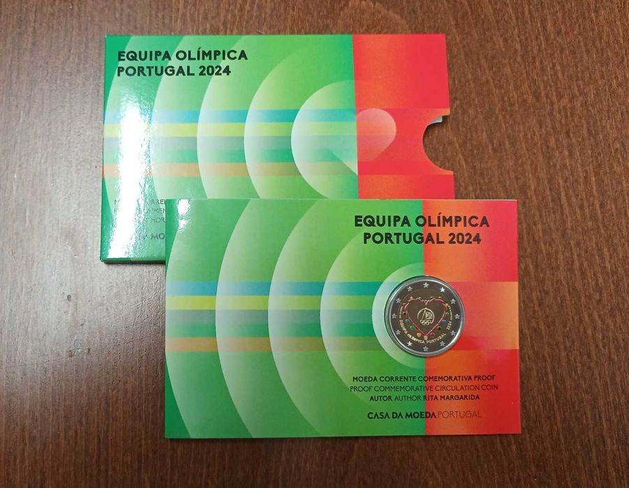 Moeda Comemorativa Olimpica Portugal 2024