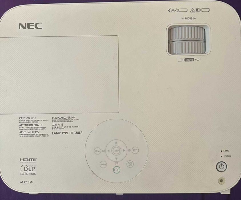 Проектор NEC NP-322W DLP 3200 ANSI lumens 3D (Нова лампа)