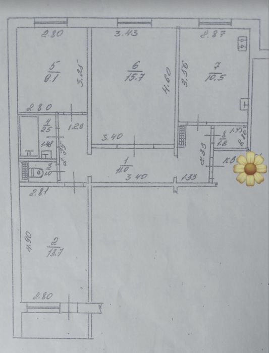 ‼️Продам 3х комн. квартиру 2/9- 34 999$