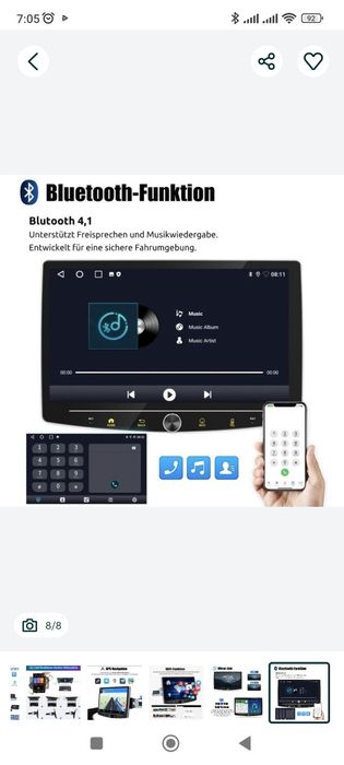 1DIN 4/64 10" android 14 магнітола нова!!!