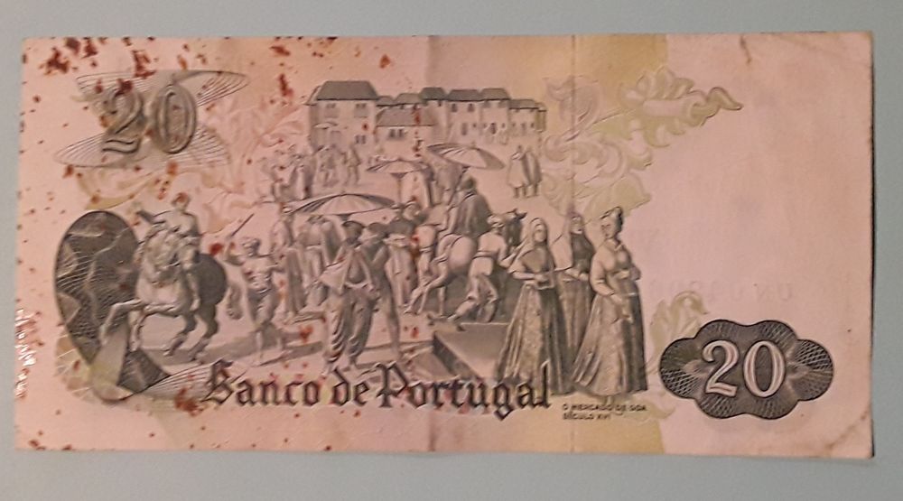 Nota 20 Escudos (20$00) 1971, Chapa 8, Banco de Portugal