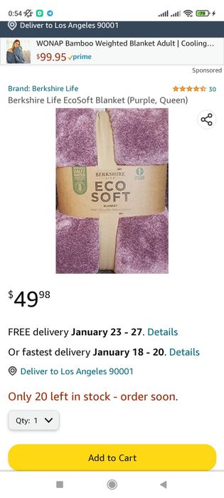 Плед, покривало, berkshire blanket Eco Soft