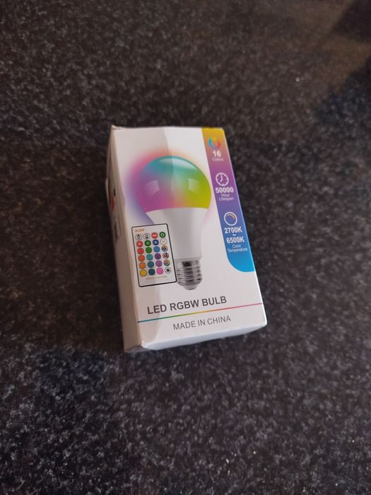 Lâmpada led bulb c/controle remoto