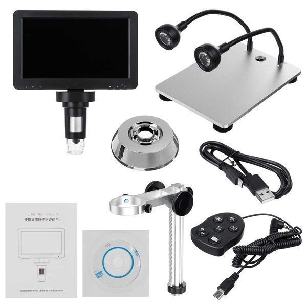 Мікроскоп цифровий DM9 з дисплеєм 7" 12mp 1200x микроскоп цифровой