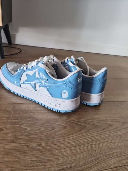 Bape Sta Patent leather blue white
