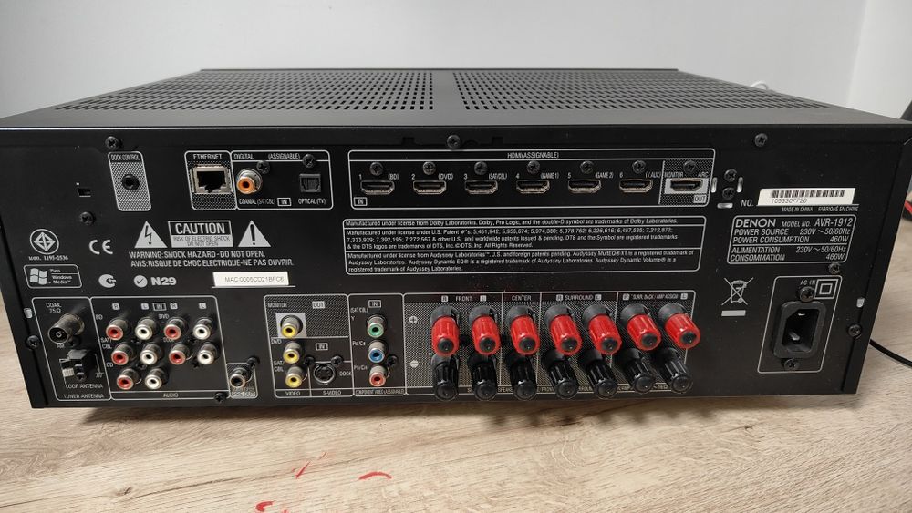 Amplituner Denon AVR-1912 7x 125W HDMI ARC