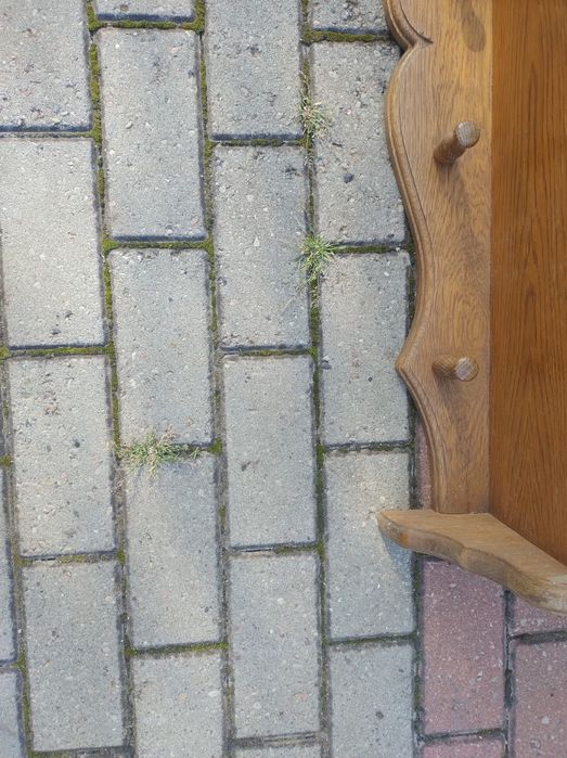 Drewniana dębowa półka wisząca