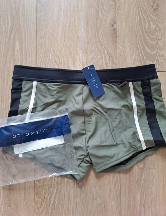 Kąpielówki Atlantic, rozmiar M, khaki, szybkoschnące