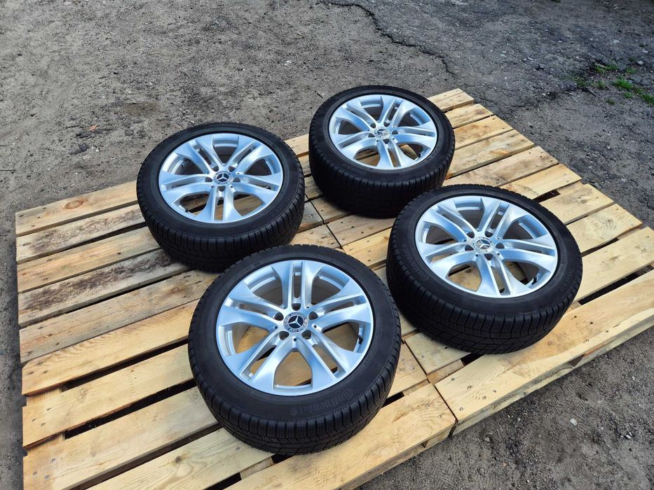 Komplet Koła Felgi 17" Cali ZIMA! MERCEDES 5x112 ET48 8J E W212 W207 Oryginał 66.6mm