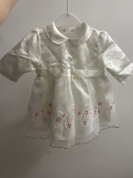 Sukienka z bucikami do Chrztu Świętego Rozm. 62