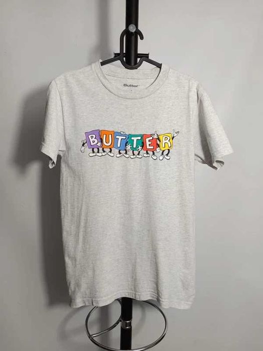 T-shirt Butter Goods Beanbag Ash Grey size S Skate Rap Hiphop