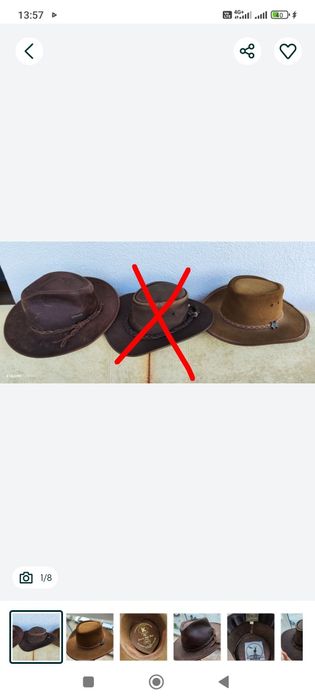 Вінтажний капелюх Bill Conner BC Hats ковбойська шляпа Lagomarsino