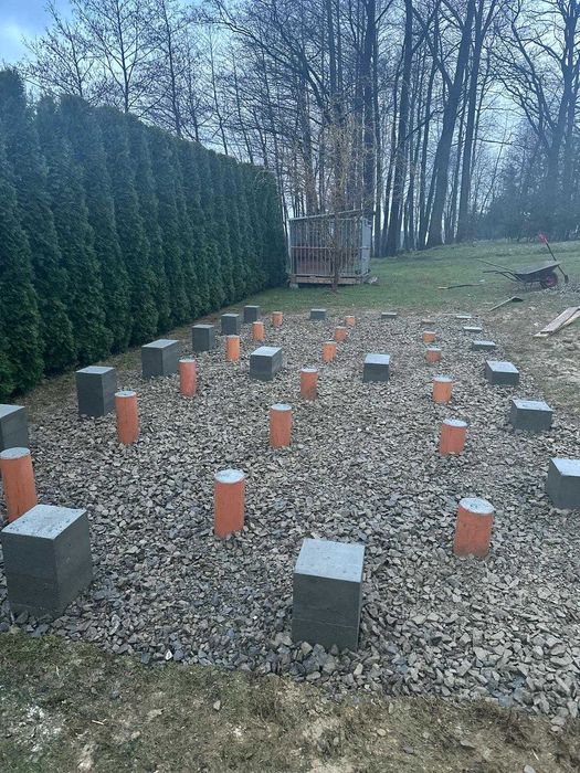 Usługi budowlane fundamenty murowanie mury oporowe piwnice rozbiórki